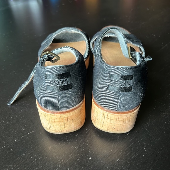 Toms Women’s Wedge Platform Cork Sandal size 7 - Picture 3 of 4